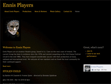 Tablet Screenshot of ennisplayers.com